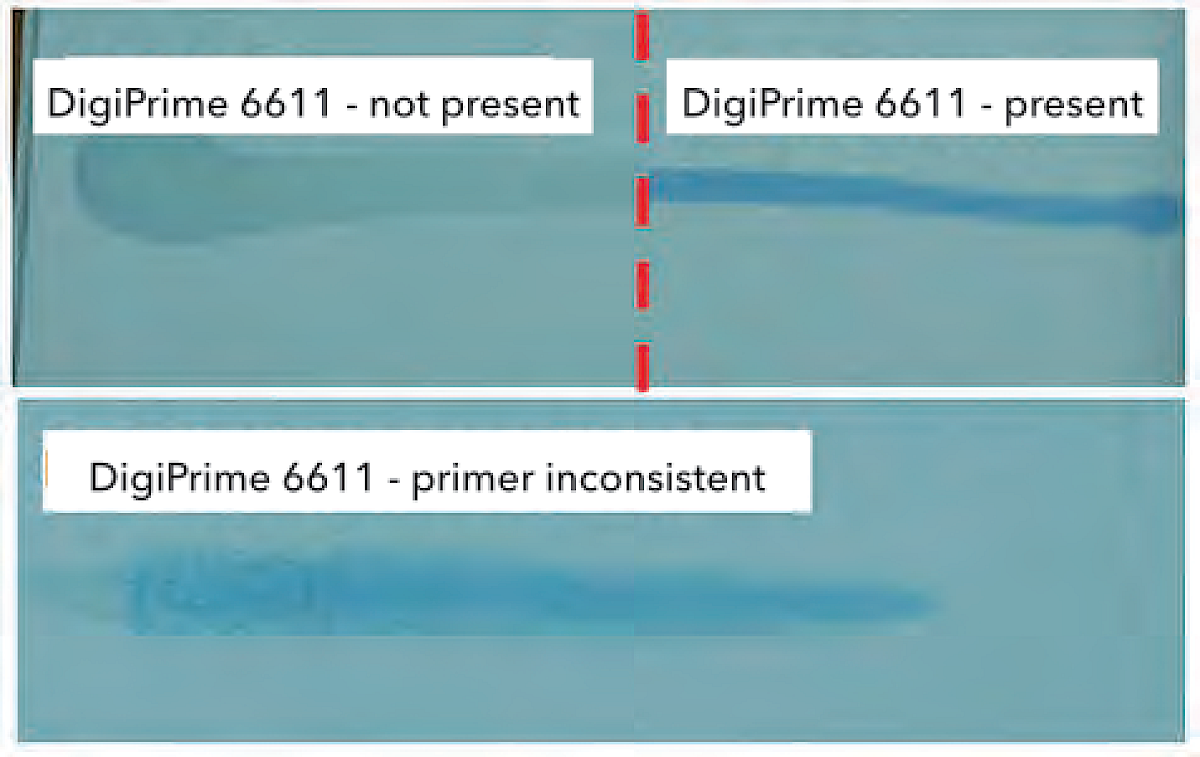 Illustrating the primer adhesion.